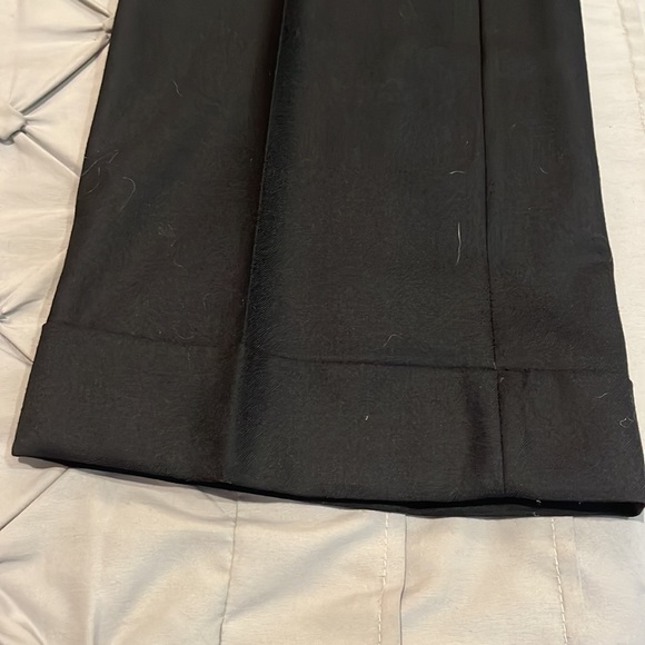 Black J Crew size 10 City Fit trousers with button detail and cuffed legs - Picture 2 of 4